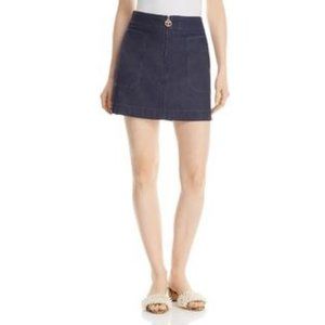 NWT Tory Burch Elise Mini Skirt in Resin Rinse Size 10
